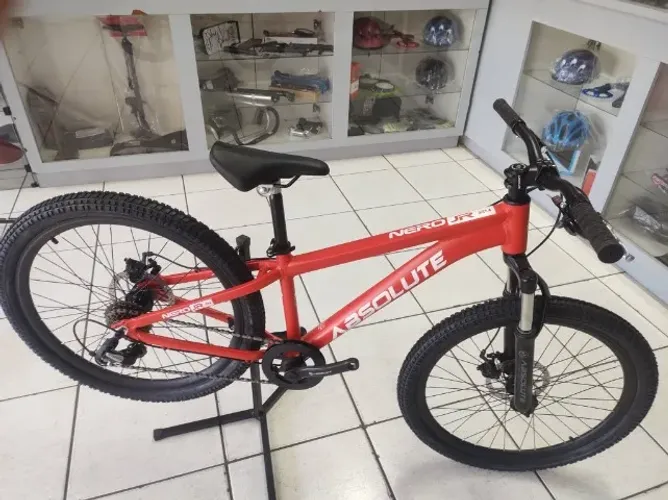 Bicicleta MTB Absolute alumínio modelo Nero JR infanto juvenil 7V faixa 8/12 anos nova.