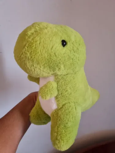 Pelúcia Dinossauro Verde T-Rex Macio 23cm