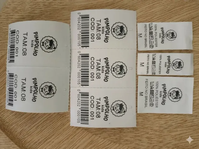 Etiquetas de composição