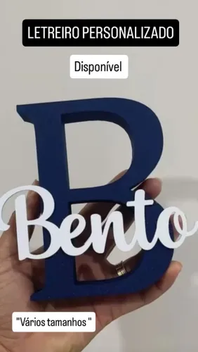 Letreiro personalizado