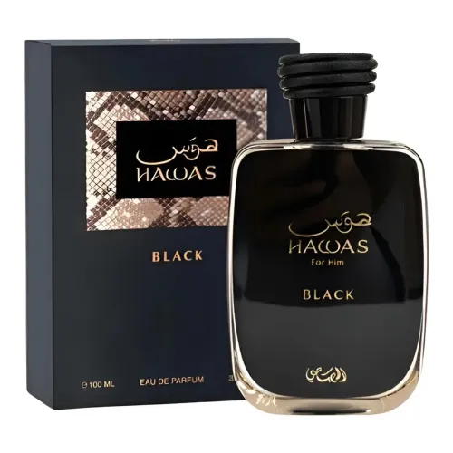 Hawas Black Rasasi Eau de parfum 100ml Original Inspirado em Hacivat - Nishane