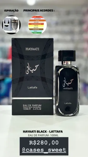 Perfume Hayaati Black - Lattafa 100ml