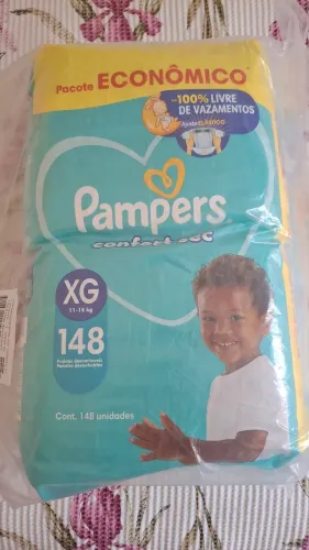 Fraldas Pampers Confort Sec - XG - 148 unidades