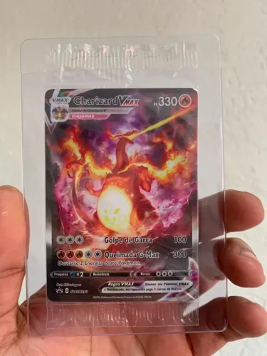 Carta Pokemon Charizard-VMAX - Espada e Escudo - Lacrada - M
