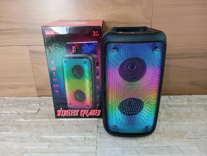 Caixa de Som Bluetooth RGB KTS Muito Forte Alta Qualidade