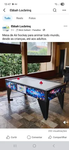 Aluguel Mesa de Air Hockey
