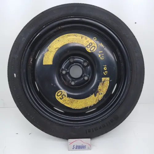 Estepe Fino Aro 18 125/70 Vw Golf Gti 2.0 2015 N1k0601027ap Preto
