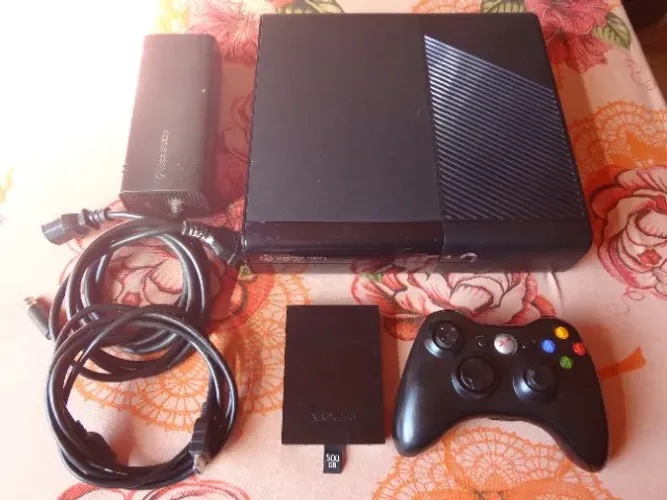 Xbox 360 super slim destravado Rgh xploit hd 500gb lotado de jogos