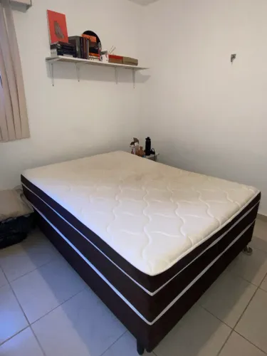 Cama casal box com colchão