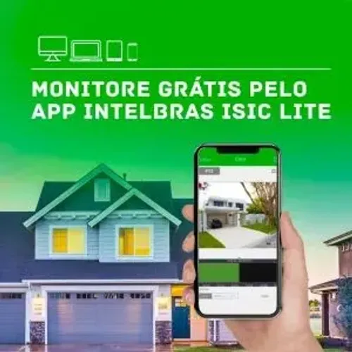 Sistemas de câmeras segurança residencial ou comercial 24 horas DVR INTELBRAS 8 canal