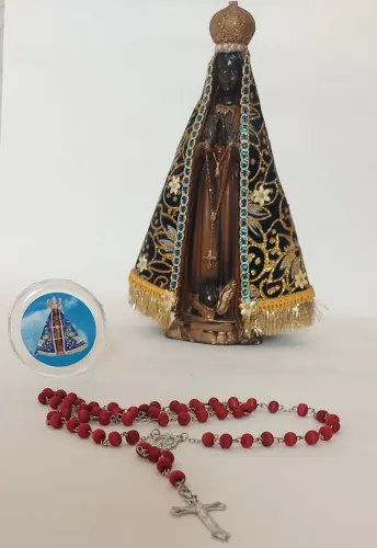 Terço de Nossa Senhora Aparecida Perfumado, ótimo para presentear, Qualidade e bom Gosto