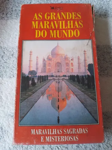 Fita cassete As grandes maravilhas do mundo funcionando perfeitamente
