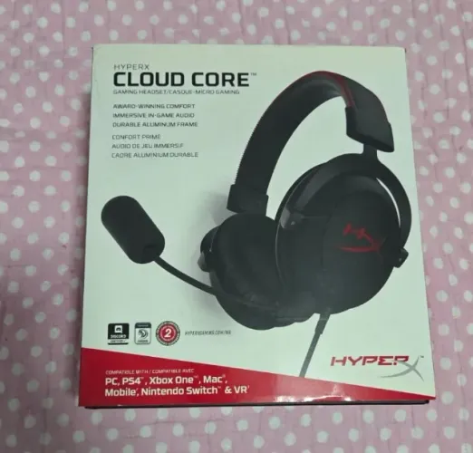 HyperX Cloud Core Fone de ouvido para jogos para PC
