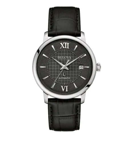 Relógio Bulova Hudson pulseira de couro