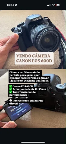CÂMERA CANON EOS 600D