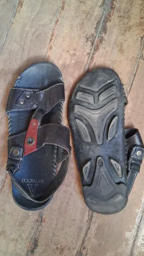 Sandália couro masculina