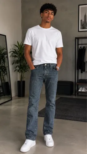 Calça Jeans Slim Riachuelo Masculina - Tam. 40