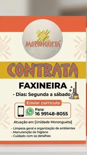 Faxineira urgente