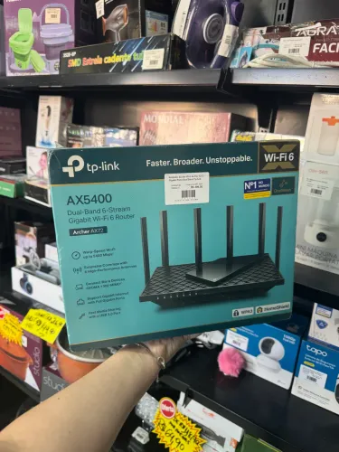 Roteador tp link archer AX72 5400 dual band 6 novo/lacrado