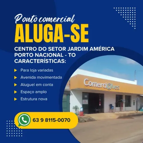 Aluga-se no Jardim América sala comercial na Av. Porto Imperial