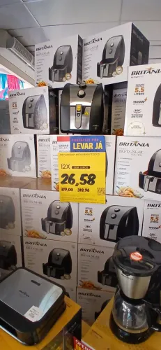 Fritadeira Air Fryer Britânia 5,5L 1500W 127V