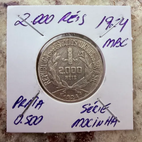 Moeda 2000 réis (prata)