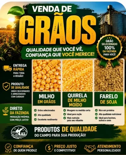 Venda de Milho e Demais Produtos agrícolas direto da Fazenda