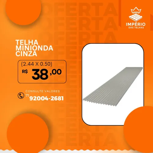 TELHA MINIONDA CONCRETO