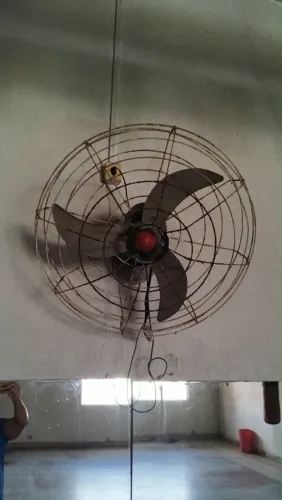 Ventiladores, em pleno funcionamento 