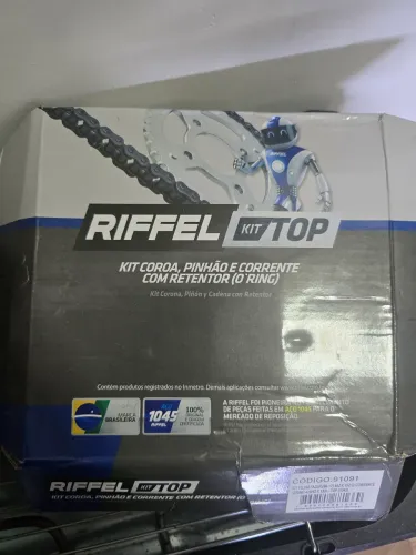KIT RELAÇÃO RIFFEL ORIGINAL COM RETENTOR - VERSAO TOP - Fazer YS 250
