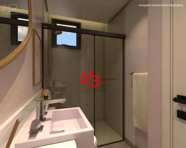Village com 2 dormitórios à venda, 90 m² por R$ 440.000,00 - Vila Matias - Santos/SP