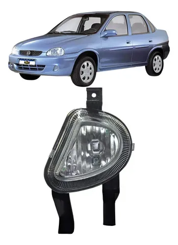 Farol De Milha Esquerdo Corsa Classic 2000 A 2010 Transparente