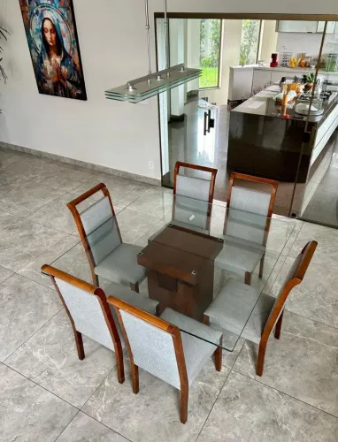 Jogo mesa jantar 6 lugares Líder Móveis 
