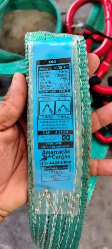 Cinta Elevação De Carga 4 Pernas Leg 4P 4.2 Ton X 2 Mts 60mm
