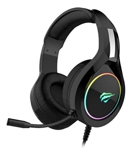 Fone de Ouvido Havit HV-H2232d , Gamer, Iluminação RGB, com Microfone