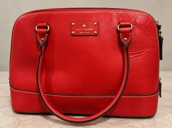 BOLSA KATE SPADE NEW YORK - VERMELHA em Couro