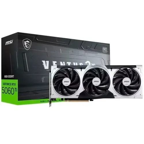 Placa de Vídeo RTX-5060TI 8GB GDDR7 128BIT MSI Ventus 3X Oc 912-V812-099 - Lacrada na caix