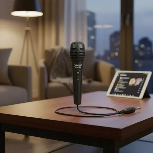 Microfone som cabo P10 - ideal para karaokê - entrega grátis 