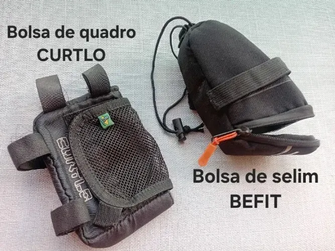 Kit bolsa de selim + bolsa de quadro