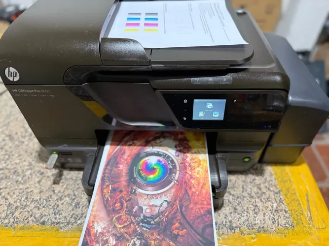 Multifuncional Officejet HP Pro 8600/8610/8620 com bulkin de tinta corante grande