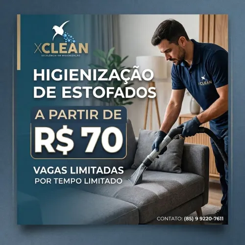 Higienização e limpeza de estofados