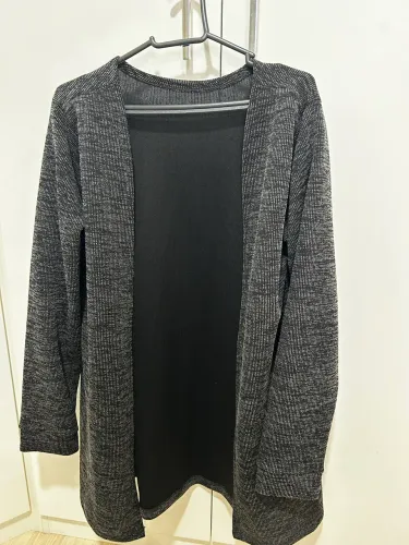 Cardigan feminino cinza