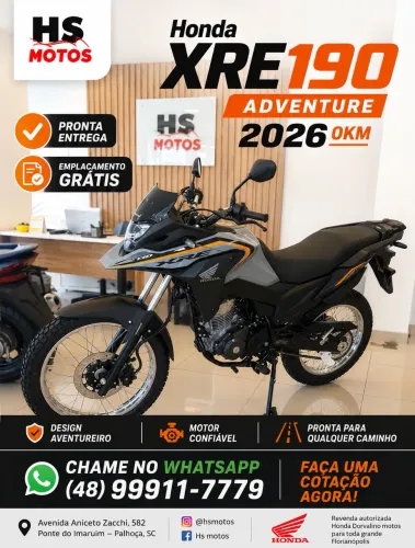Honda XRE190 Adventure 2026 0km