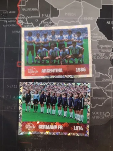 Figurinhas Panini - Prateadas - Argentina 1986 e Germany FR 1974