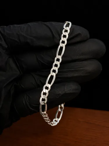 Pulseira de prata 3x1 5mm com garantia eterna + limpa prata de brinde 