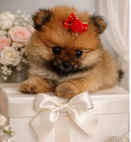 Lulu da pomerânia/ mini spitz macho e fêmea