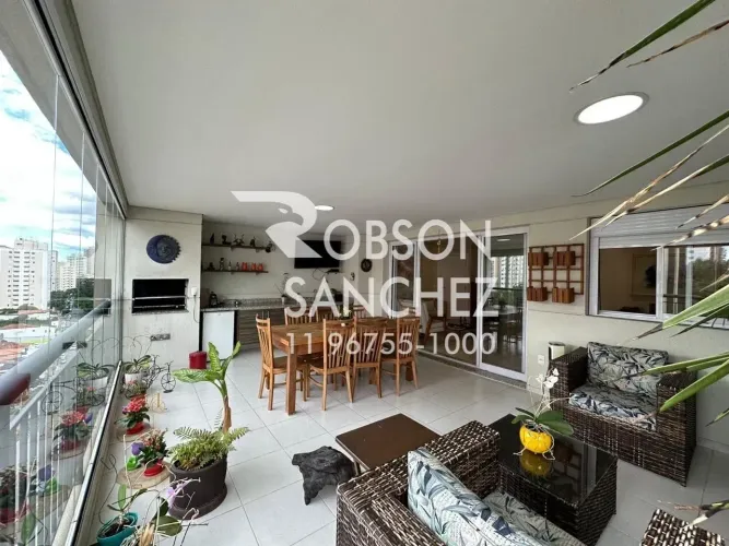 Apartamento para venda na Vila Mascote com 3 suítes, 3 vagas, 159m², varanda gourmet!