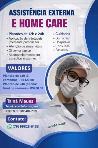 Técnica de Enfermagem/Acompanhante Hospitalar