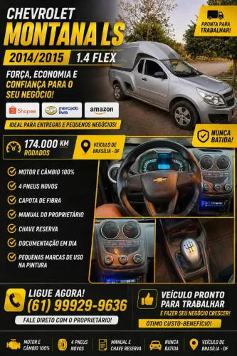 Chevrolet Montana LS 1.4 Econoflex 8V 2P 2015