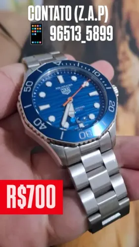 Relógio TAG HEUER AQUARECER MOSTRADOR AZUL BEZEL AZUL
